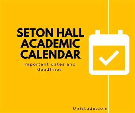 Seton Hall University Academic Calendar